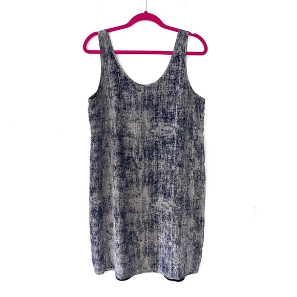 Aritzia Babaton Blue Silk Printed Sleeveless Mini Dress Medium - Picture 1 of 5